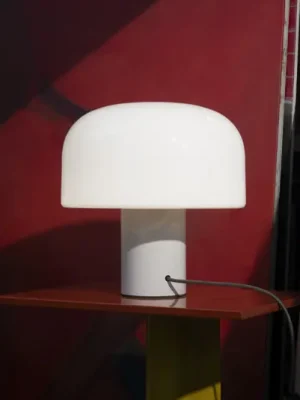 Stolní lampa FLOS Bellhop Glass T, bílá, výška 34 cm, stmívatelná Nejlepší Cena