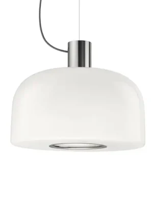Závěsné svítidlo FLOS Bellhop Glass S2, barva hliníku, Ø 45 cm Ověřený