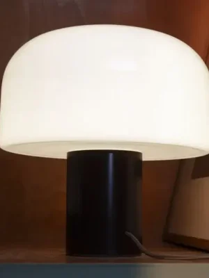 Stolní lampa FLOS Bellhop Glass T, čokoládově hnědá, výška 34 cm Nejlepší Cena