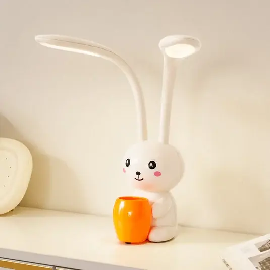 Sezónní Sleva Lindby LED stolní lampa Haas, béžová, plast, CCT, výška39cm