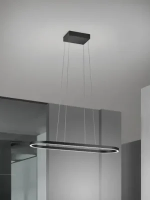Akční Nabídka Závěsné svítidlo Elin LED, černé, ovládání gesty