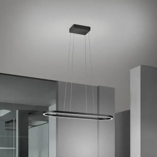 Akční Nabídka Závěsné svítidlo Elin LED, černé, ovládání gesty