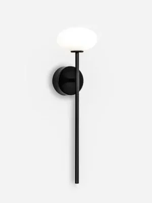 Víkendová Akce LEDS-C4 LED koupelnové nástěnné svítidlo Bloom IP44, černé, výška 45 cm