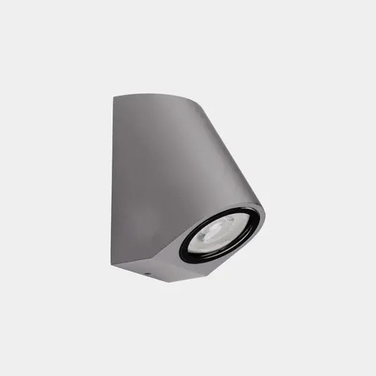 Pouze Dnes LEDS-C4 Eko Šikmé venkovní nástěnné svítidlo, šedé, šířka 7 cm, hliník