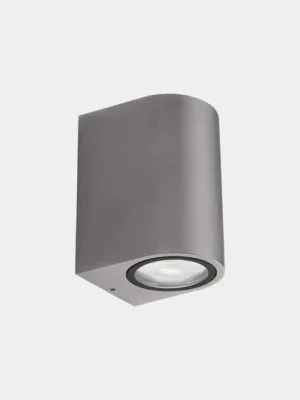 LEDS-C4 Venkovní nástěnné svítidlo Eko Single, šedé, šířka 7 cm, hliník Bezpečná Platba