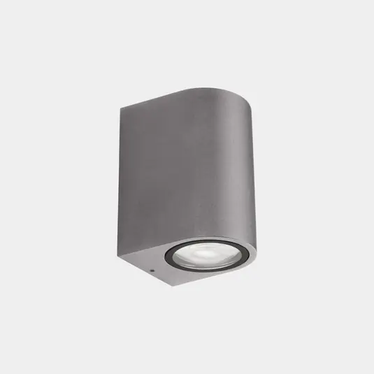 LEDS-C4 Venkovní nástěnné svítidlo Eko Single, šedé, šířka 7 cm, hliník Bezpečná Platba