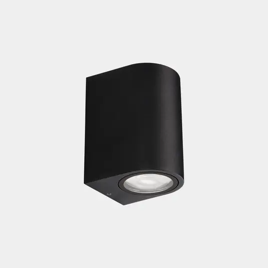 LEDS-C4 Venkovní nástěnné svítidlo Eko Single, černé, šířka 7 cm, hliník Sezónní Sleva