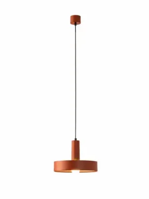 LEDS-C4 Keops 1 závěsné svítidlo, terakota mat, Ø 28 cm, hliník Časově Omezené