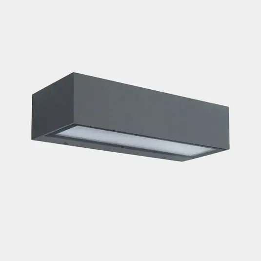 Rychlé Dodání LEDS-C4 LED venkovní nástěnná lampa Nemesis, šedá, šířka 19,5 cm