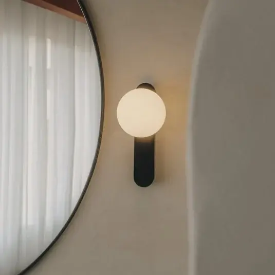 Vysoce Kvalitní LEDS-C4 LED nástěnné svítidlo Perlina, černé, stmívatelné