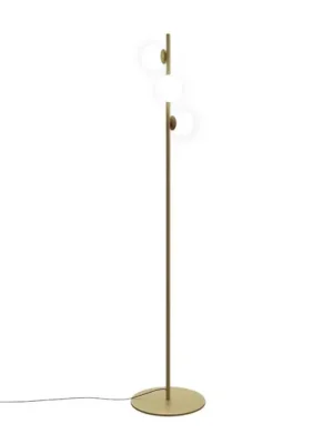 LEDS-C4 LED stojací lampa Perlina, výška 170 cm, zlatá barva Odeslání Ihned