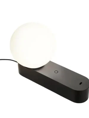 LEDS-C4 LED stolní lampa Perlina, černá, délka 22,8 cm Must-Have