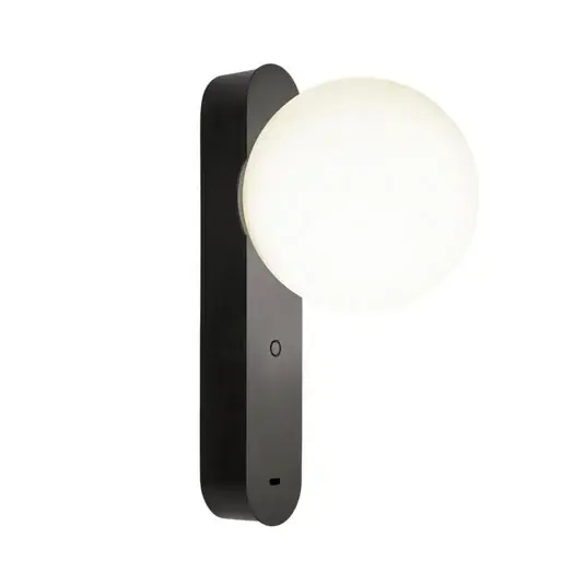 LEDS-C4 LED nástěnné svítidlo Perlina, USB port, černá, ocel Aktuální