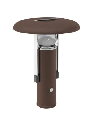 Dokud Zásoby Vydrží LED dobíjecí stolní lampa, tmavě hnědá, hliník, PMMA, CCT