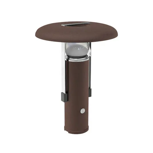 Dokud Zásoby Vydrží LED dobíjecí stolní lampa, tmavě hnědá, hliník, PMMA, CCT