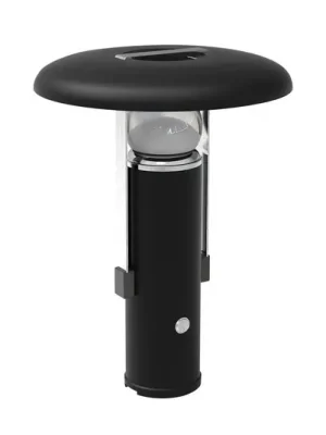 Nabíjecí stolní lampa LED, černá, hliník, PMMA, CCT Bezpečná Platba
