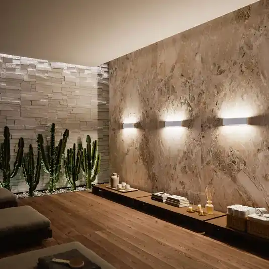 Nástěnné svítidlo LED Satori, šířka 86,4 cm, bílá, 2 700 K, hliník Super Cena