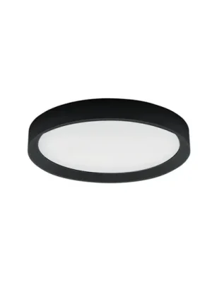 LED stropní svítidlo Tara R, Ø 50,7 cm, černá, hliník, 3 000 K Novinka
