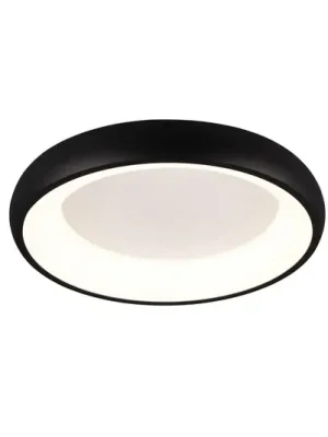 Cenová Bomba LED stropní svítidlo Cardona, Ø 46,5 cm, matná černá, kov CCT