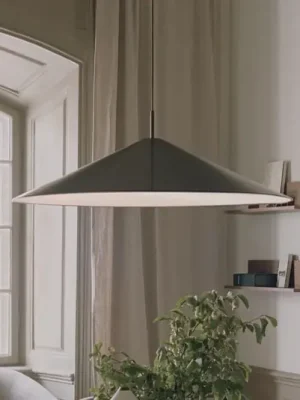 Novinka New Works LED závěsná lampa Brolly, Ø 90 cm, černá, hliník