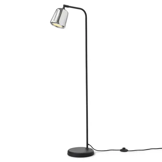 New Works Stojací lampa Materiál, chrom, nerezová ocel, výška 125 cm Koupit Online