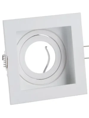 Zapuštěné světlo Grid One, bílé, 10 x 10 cm, hliník, GU10 Výhodná Nabídka