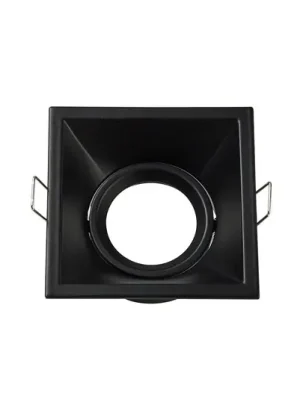 Zapuštěné světlo Slim Trim Square, černé, 9 x 9 cm, hliník, GU10 Akce