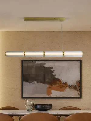 Závěsné LED svítidlo Mod, mosazná barva, 3stupňové stmívání, ocel Oblíbený