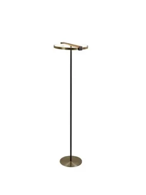 Stojací lampa LED Aerial, mosaz/černá, ocel, silikon Must-Have