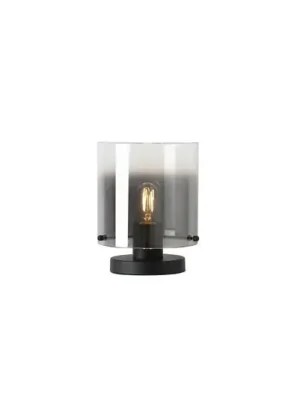 Stolní lampa Sweden, černá/kouřově šedá, ocel, sklo, E27 Cenová Bomba
