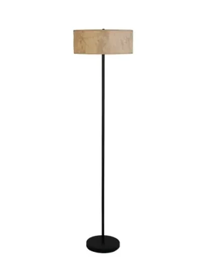 Stojací lampa Isla, Ø 40 cm, hnědá, béžová, bambus, ocel Nejlepší Volba