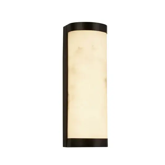 LED nástěnné svítidlo Nile, výška 25 cm, černá, ocel, IP44 Speciální Cena