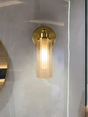Nástěnné svítidlo Imperial, mosaz, 1 světlo, ocel, sklo, IP44 Víkendová Akce