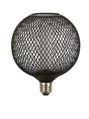 Akční Cena LED žárovka Deco Wire Globe E27 4,5W 2.700K černá Mesh