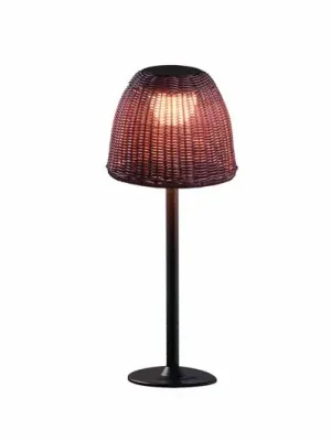 Podstavná lampa Bover LED Atticus, výška 50 cm, grafitově hnědá/hnědá Tovární Cena