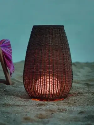 Super Cena Bover LED světlo na terasu Amphora, 77 cm, grafitově hnědá/hnědá