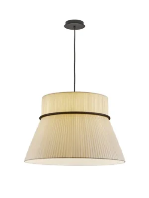 Omezená Nabídka Závěsné svítidlo Bover Folie S, krémová/černá, Ø 60 cm