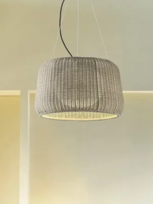 Venkovní závěsná lampa Bover LED Fora 90, přírodní bílá/béžová Zlevněný
