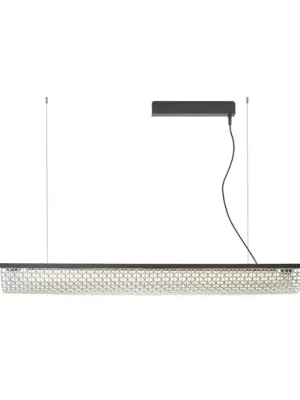 Závěsná lampa Bover LED Nans Balis S/140, hnědá/béžová, 140 cm Must-Have