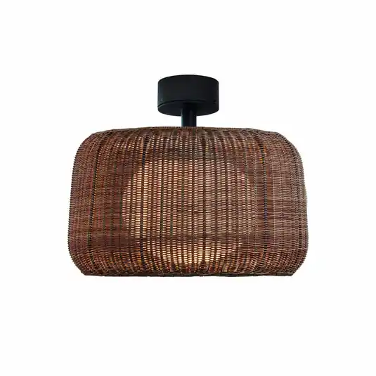 Expresní Doručení Stropní svítidlo Bover LED Fora, grafitově hnědá/hnědá, Ø 50 cm