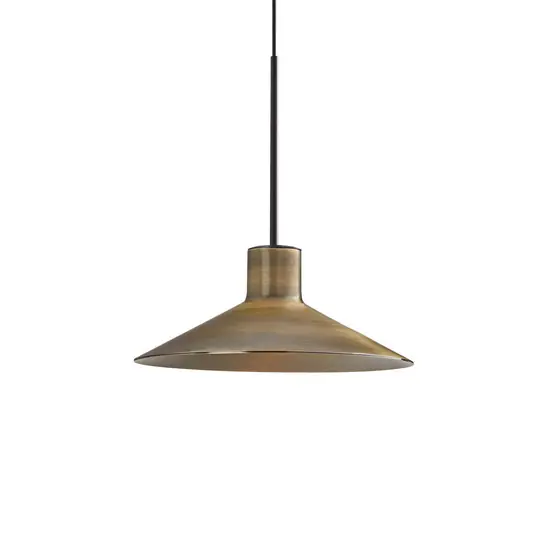 Top Prodej Závěsné svítidlo Bover LED Platet, černá/mosazná barva Ø 20 cm