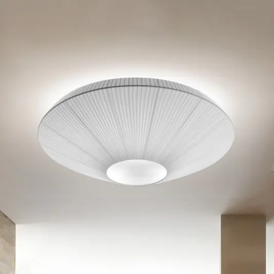 Rychlé Dodání Stropní svítidlo Bover Siam 120, výška 61 cm, nikl/bílá