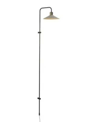 Pouze Dnes Nástěnné svítidlo Bover Platet A/05, černá/olivově šedá, 142 cm, E14