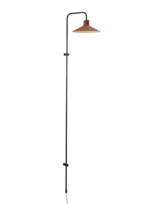 Levný Nástěnné svítidlo Bover Platet A/05, černá/terakota, 142 cm, E14