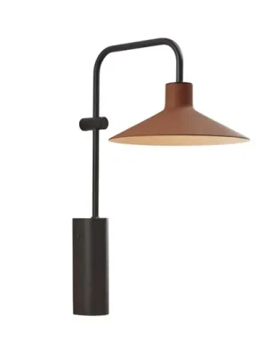 Nástěnné svítidlo Bover LED Platet A/02, černá/terakota Rychlé Dodání