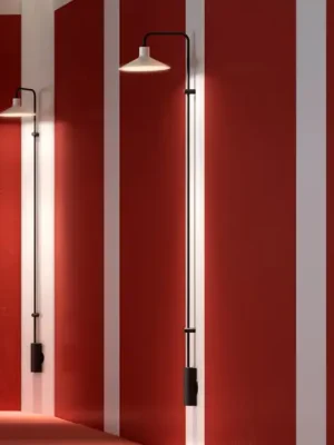 Nástěnné svítidlo Bover LED Platet A/06, černá/šedá, 154 cm Pouze Dnes