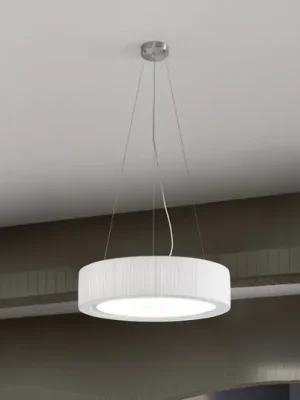 Stropní svítidlo Bover LED Urban, stříbrná/bílá, Ø 60 cm Rychlé Dodání