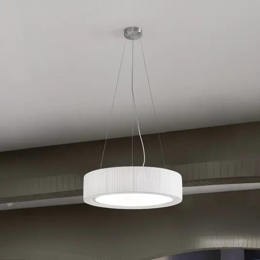Stropní svítidlo Bover LED Urban, stříbrná/bílá, Ø 60 cm Rychlé Dodání