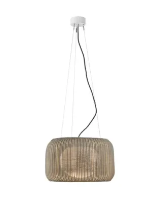 Bover LED venkovní závěsná lampa Fora S, přírodní bílá/béžová, Ø 50 cm Nová Kolekce