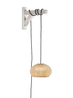 Závěsná lampa Bover LED Garota, zástrčka bílá/slonovinová barva Expresní Doručení